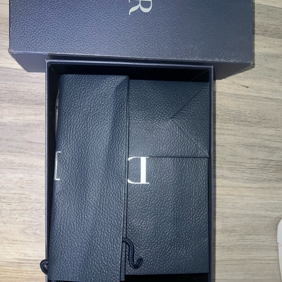 Men's Black Leather Accessory Set